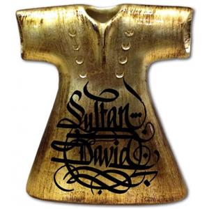 HY074 - Antik Altın Kaplamalı Seramik Kaftan