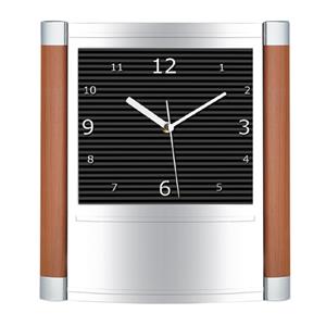 Ahşap Kaplama Duvar Saati