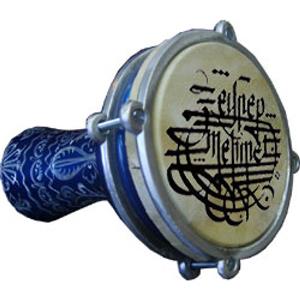 HY078 - Metal İşlemeli Mavi Darbuka