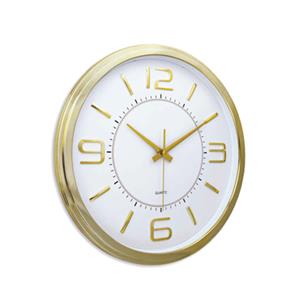 Metalize Çerçeve Duvar Saati