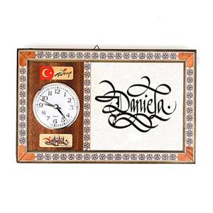 HY089 - Sedef İşlemeli Ahşap Saat